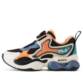Zapatillas informales «Blanco, naranja y azul»