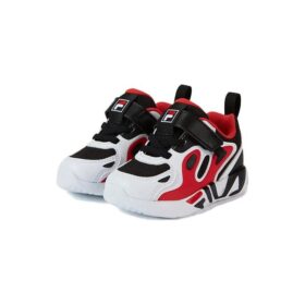 Zapatillas informales «Negro, blanco y rojo»