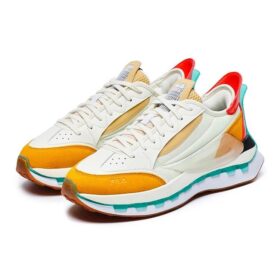 Zapatillas KM «Blanco, amarillo y naranja»