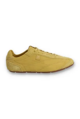 Zapatillas Ritmo de ante amarillo para mujer