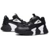 Zapatillas Swarm de caña baja con diseño en espiral «Negro y blanco»